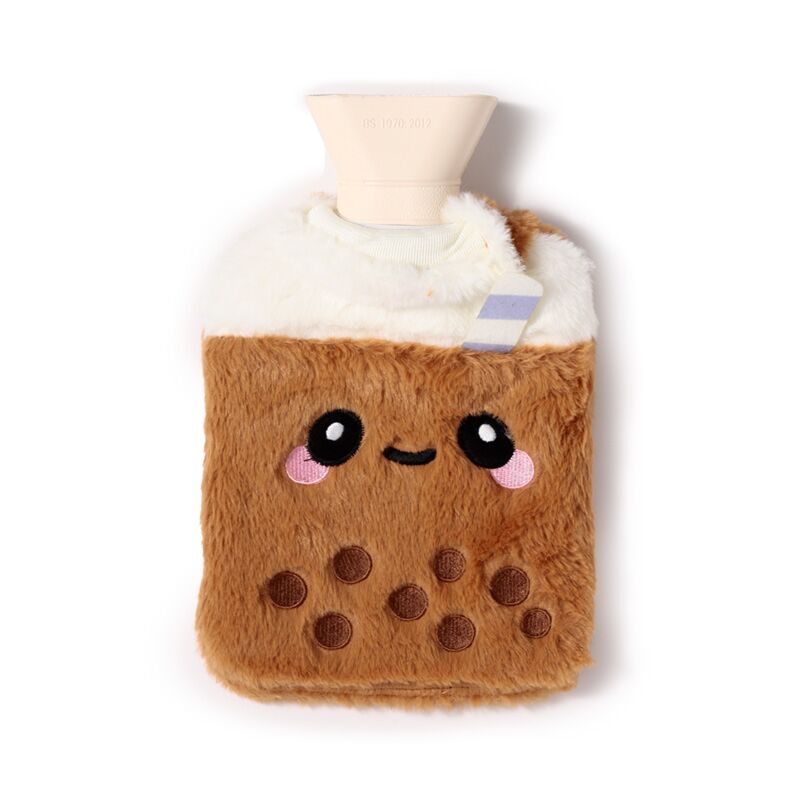 Bubble Tea Foodiemals Warmwaterkruik met pluche hoes