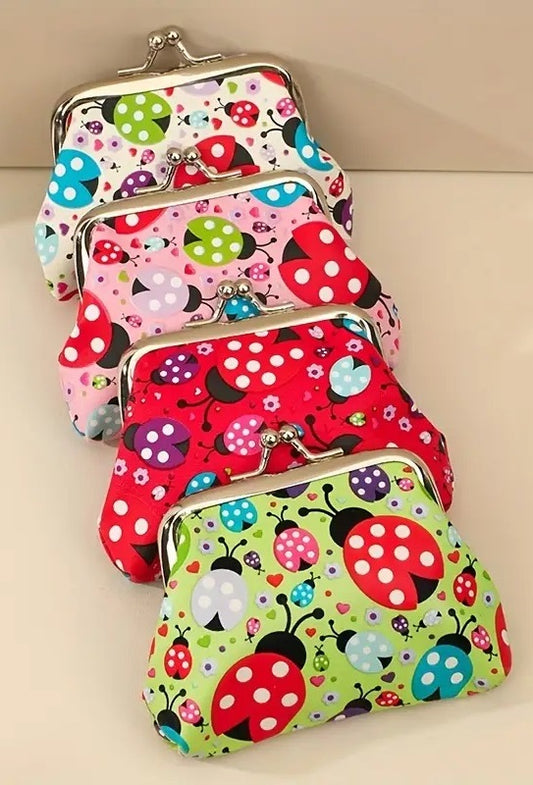 Portemonee lieveheersbeestje - verschillende kleuren