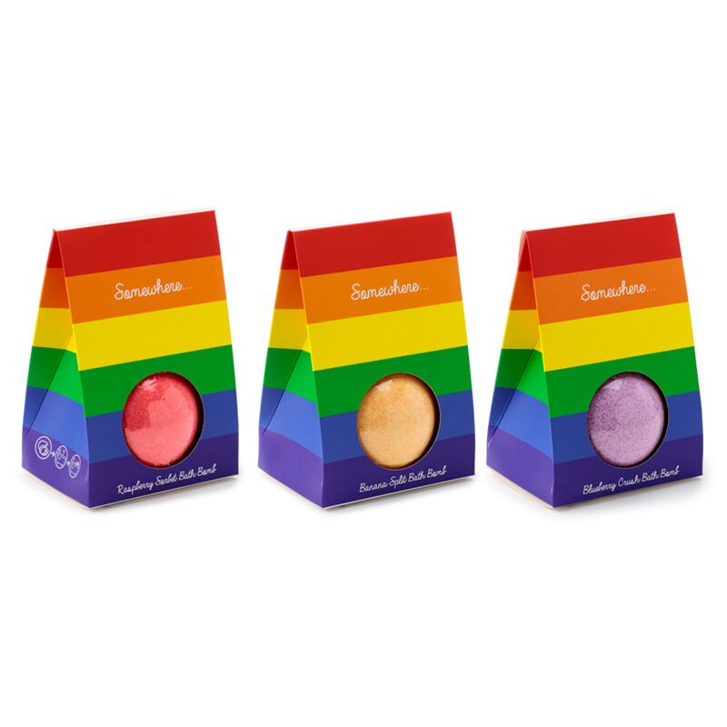 Bruisbal in mooie Gift Box - Somewhere Regenboog - 3 fruitgeuren