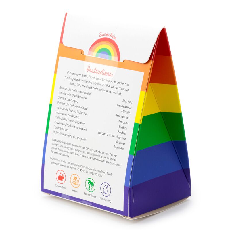 Bruisbal in mooie Gift Box - Somewhere Regenboog - 3 fruitgeuren