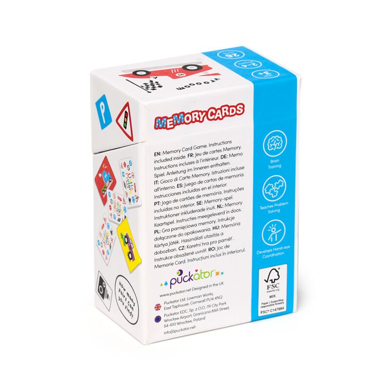 Kleine Motors Kids Memory Kaartset