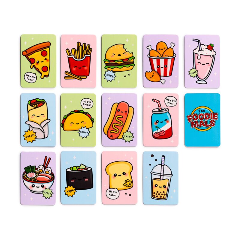 Foodiemals Kids Memory Kaartset