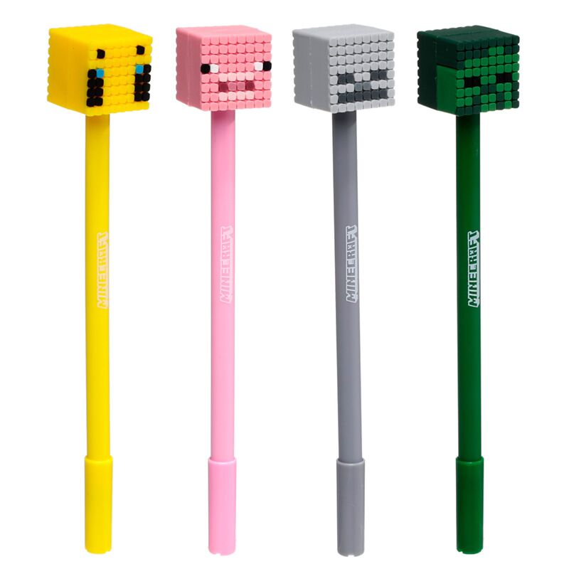 Minecraft Topper Pen - Bee | Pig | Skeleton | Zombie