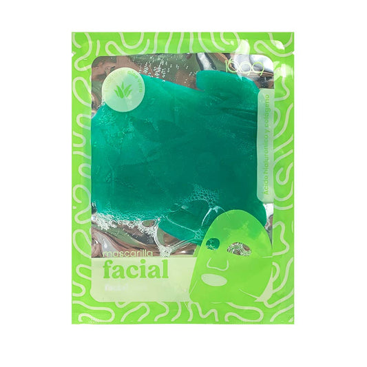 Gezichtsmasker Aloëvera - 1 stuk - groen
