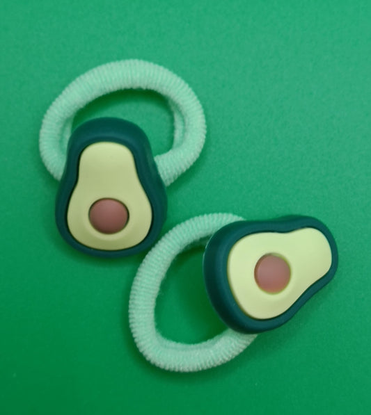 Avocado baby haarelastiekjes