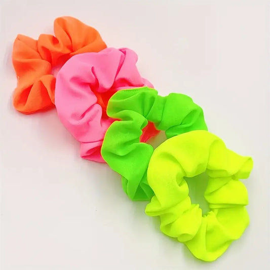 Neon scruncies - 4 kleuren