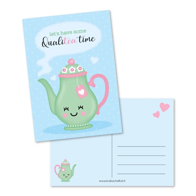 Ansichtkaart | let's have some qualiTEA time